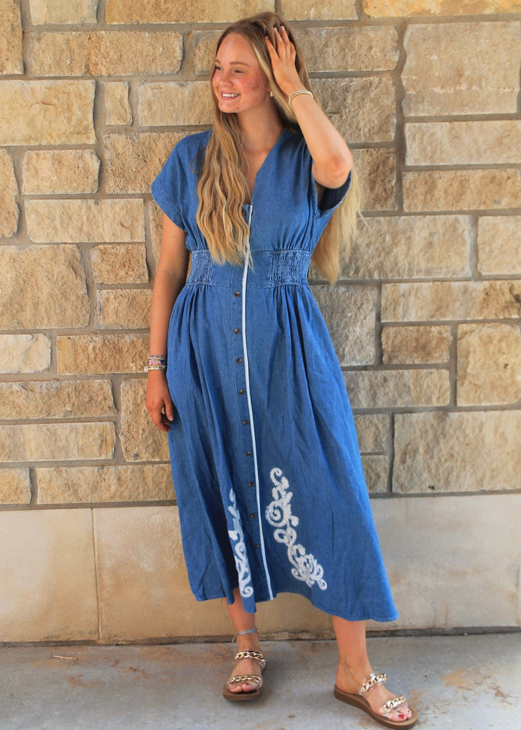 dolman sleeve midi dress Button Down Light Denim / Small Boat Neck Size:IC New Arrvals Korean Men's Winter Outfit
