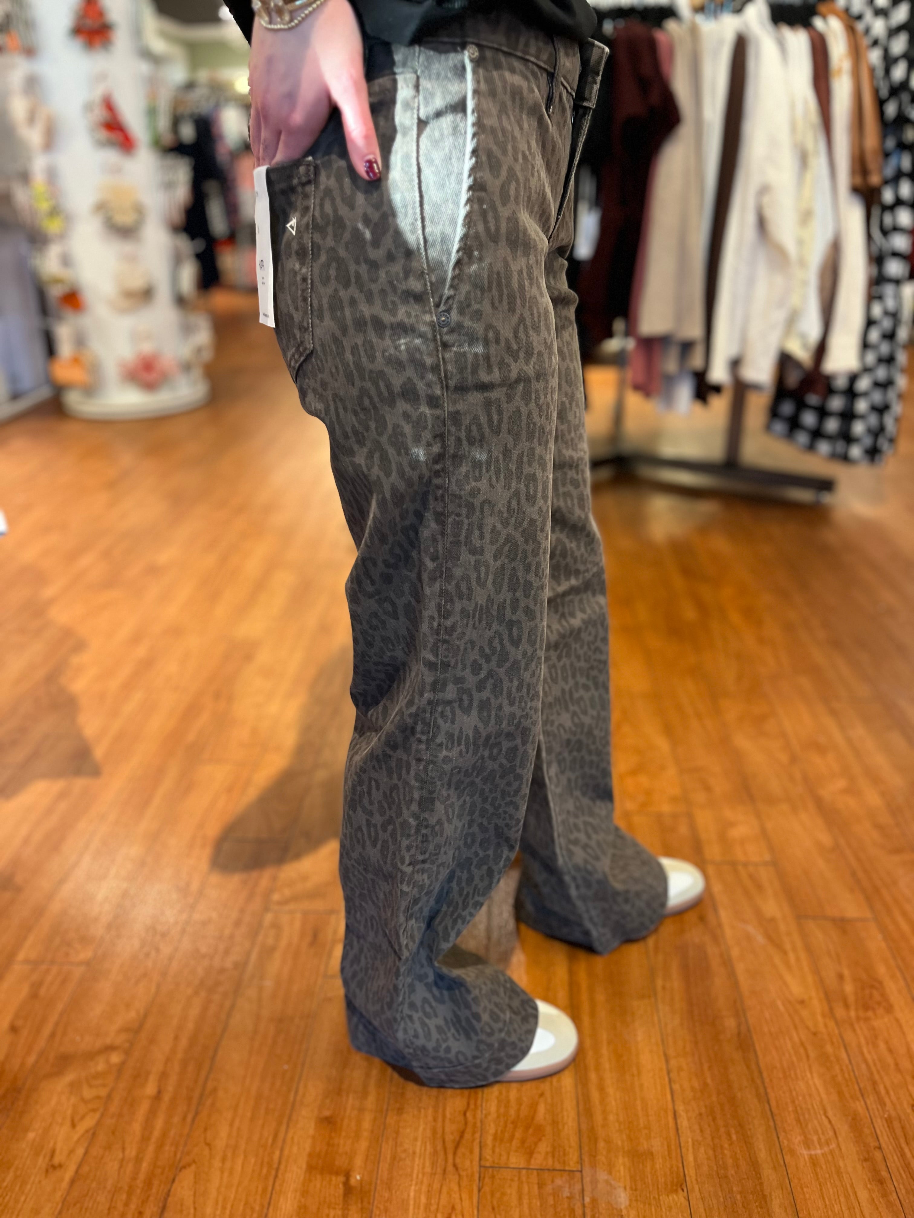 Happi Flair Trouser - Brown Cheetah