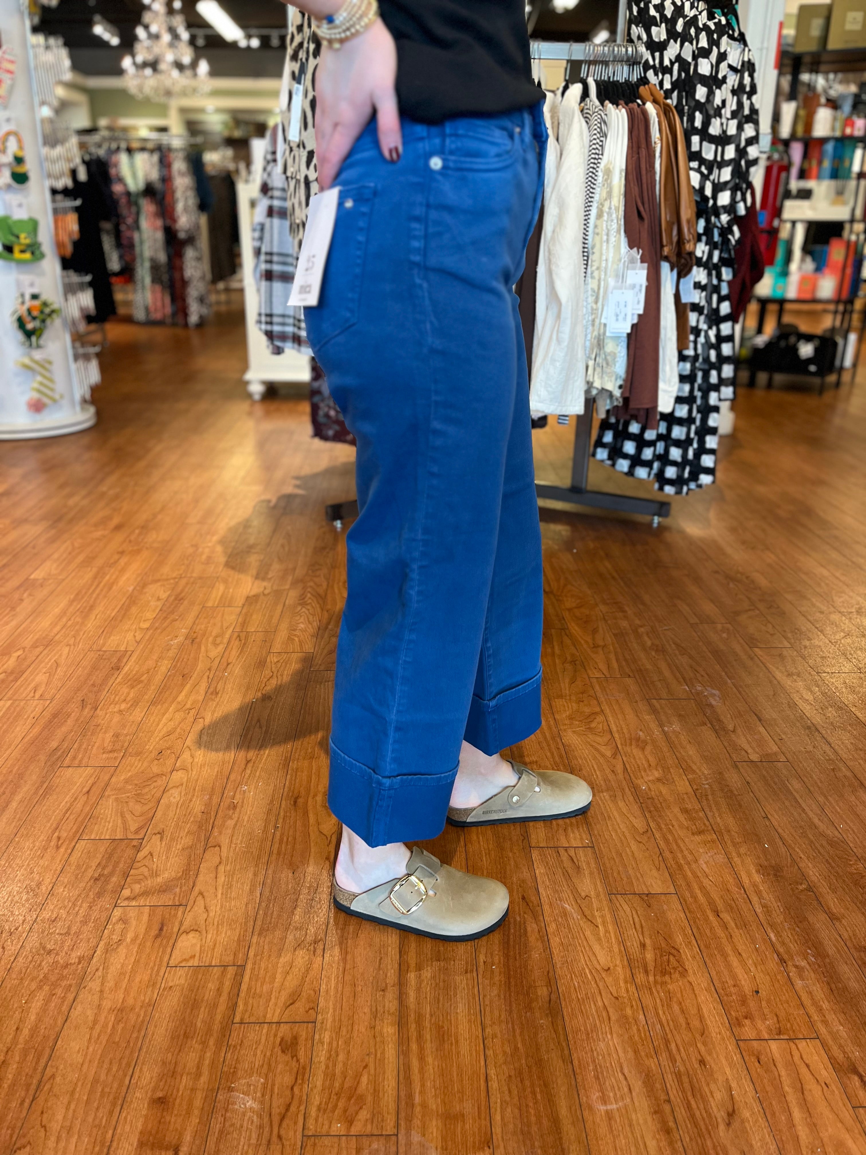 Wide Cropped Cuff - Bright Blue