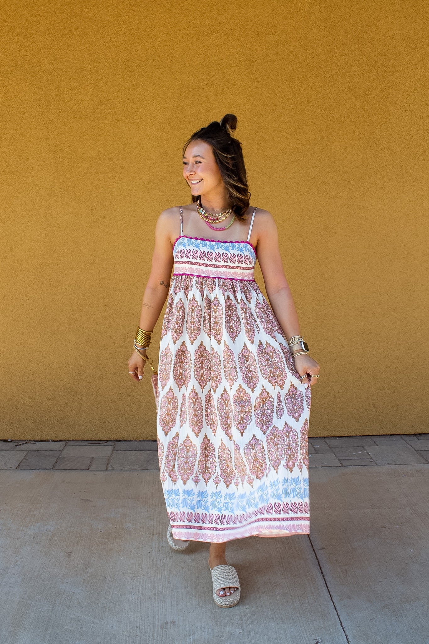 Scalloped Sunset Dress