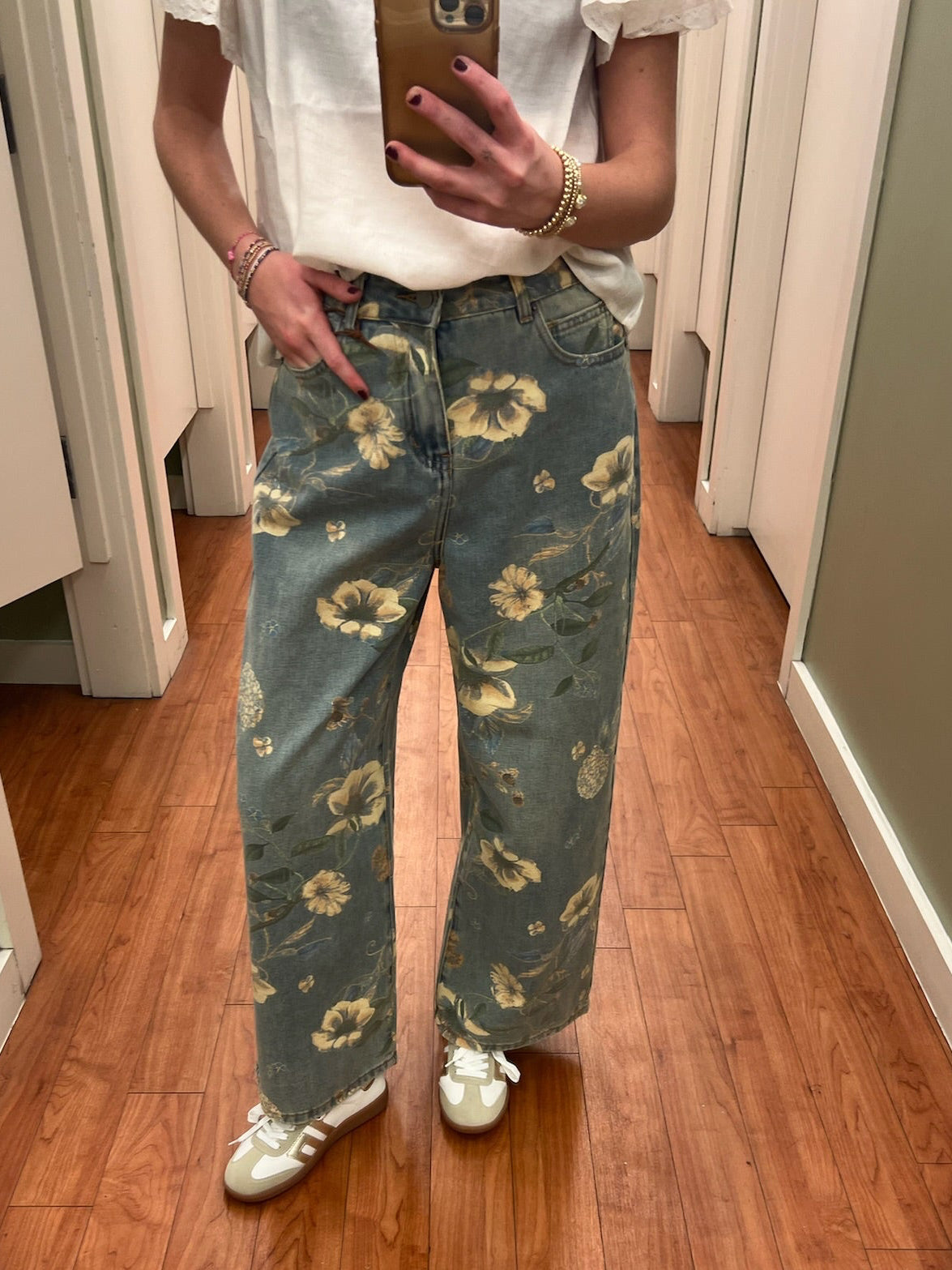 Flower Field Denim Pant