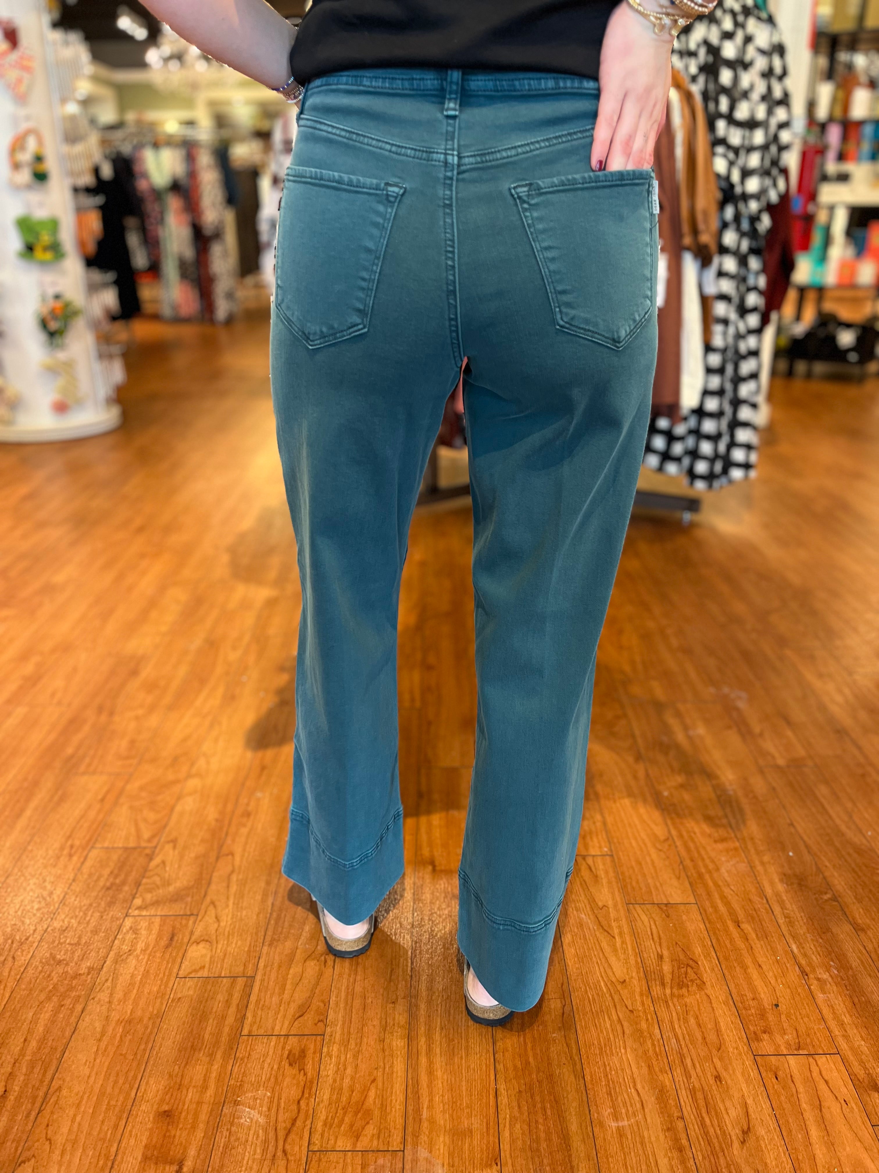 Holly Cuffed Hem - Deep Teal