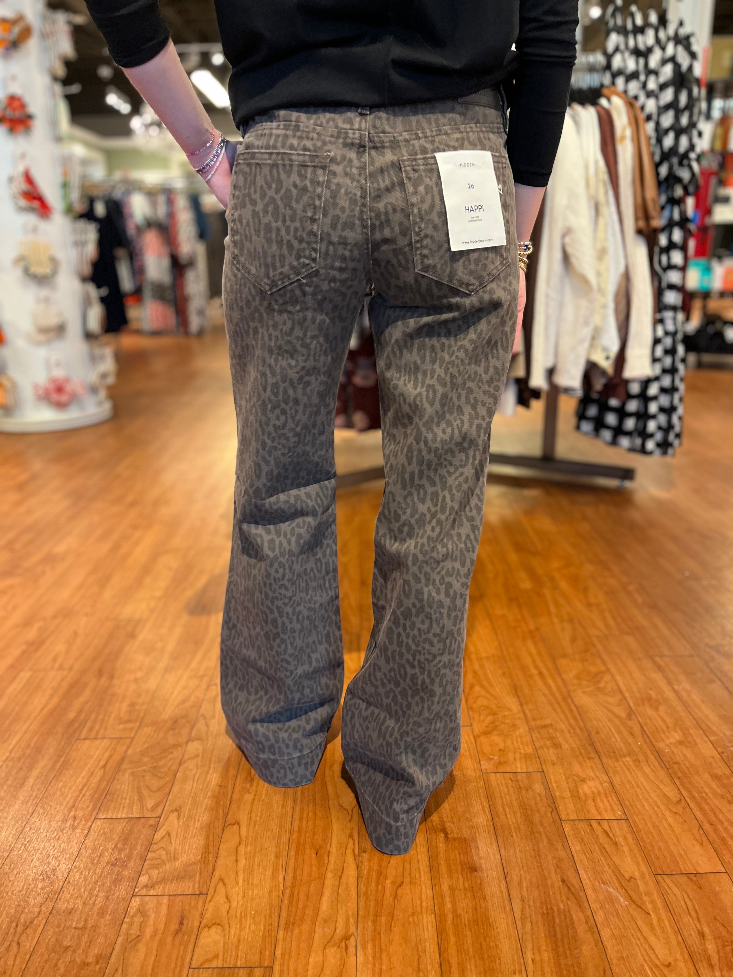 Happi Flair Trouser - Brown Cheetah