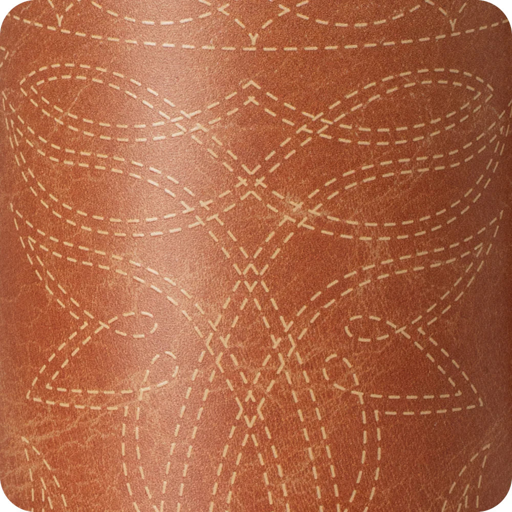 Saddle Stitch Cognac Mega  Mug 40oz