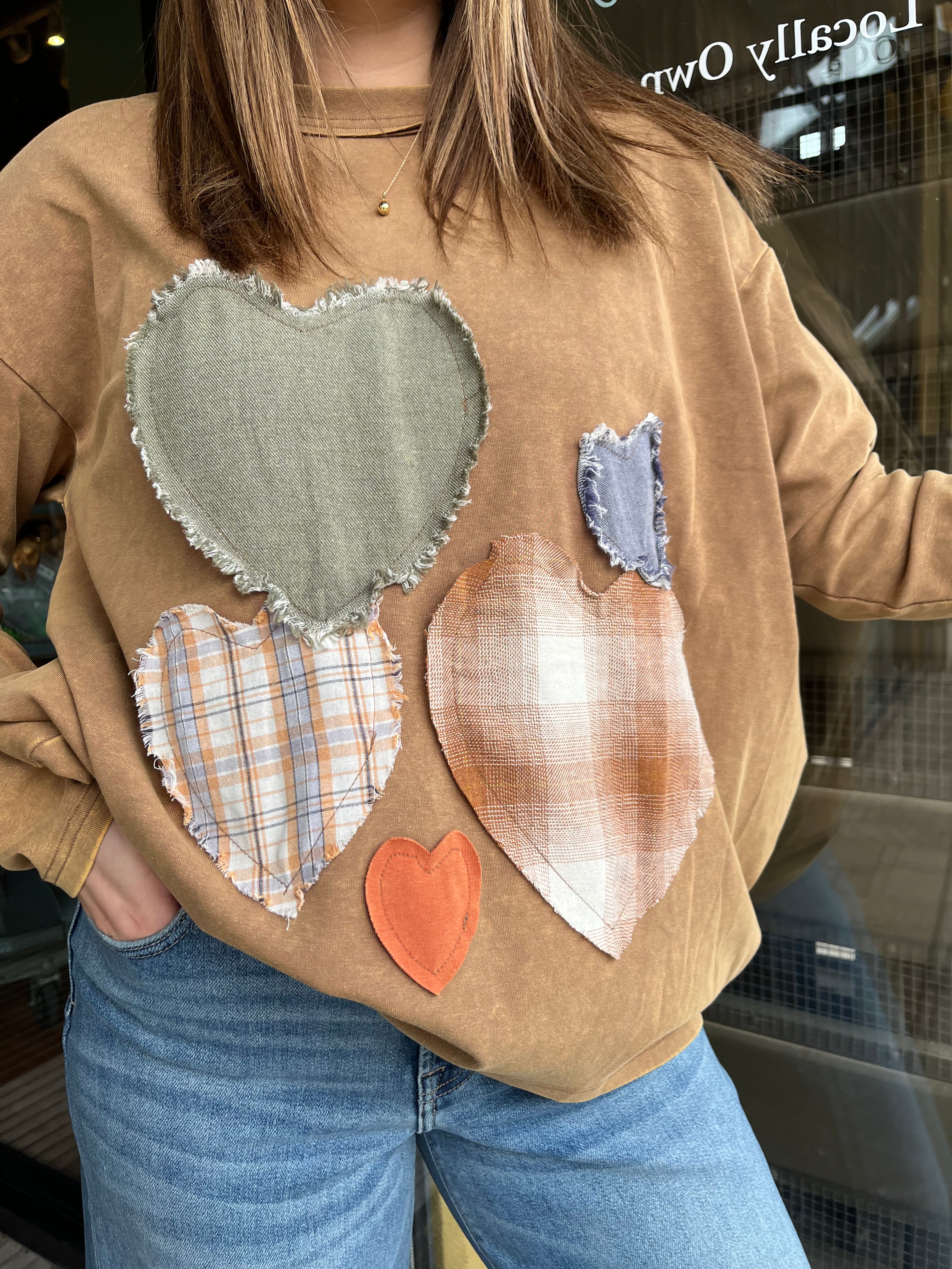 Heart Patch Top