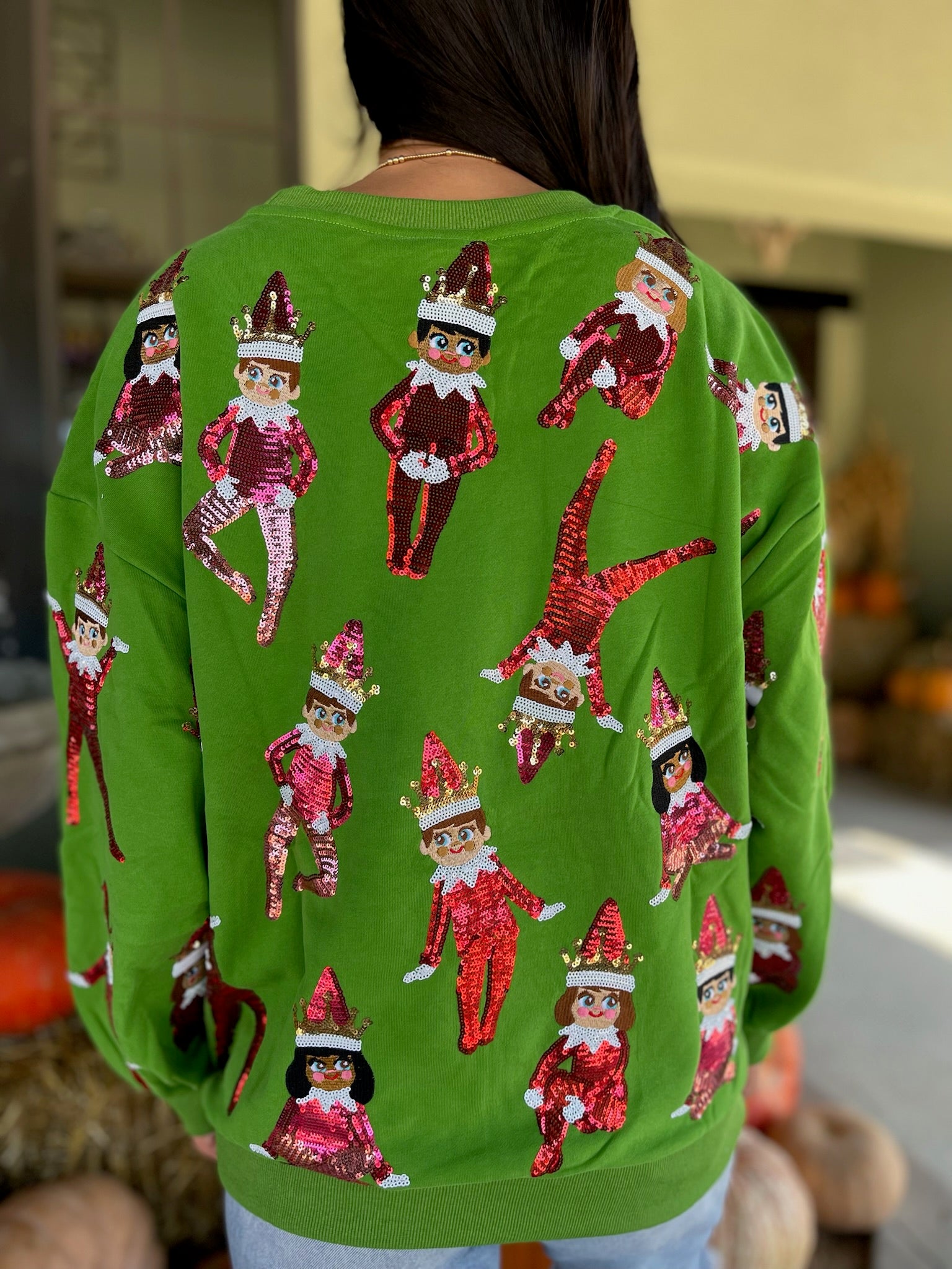 Green Elf On The Shelf Sweatshirt Bucketheads