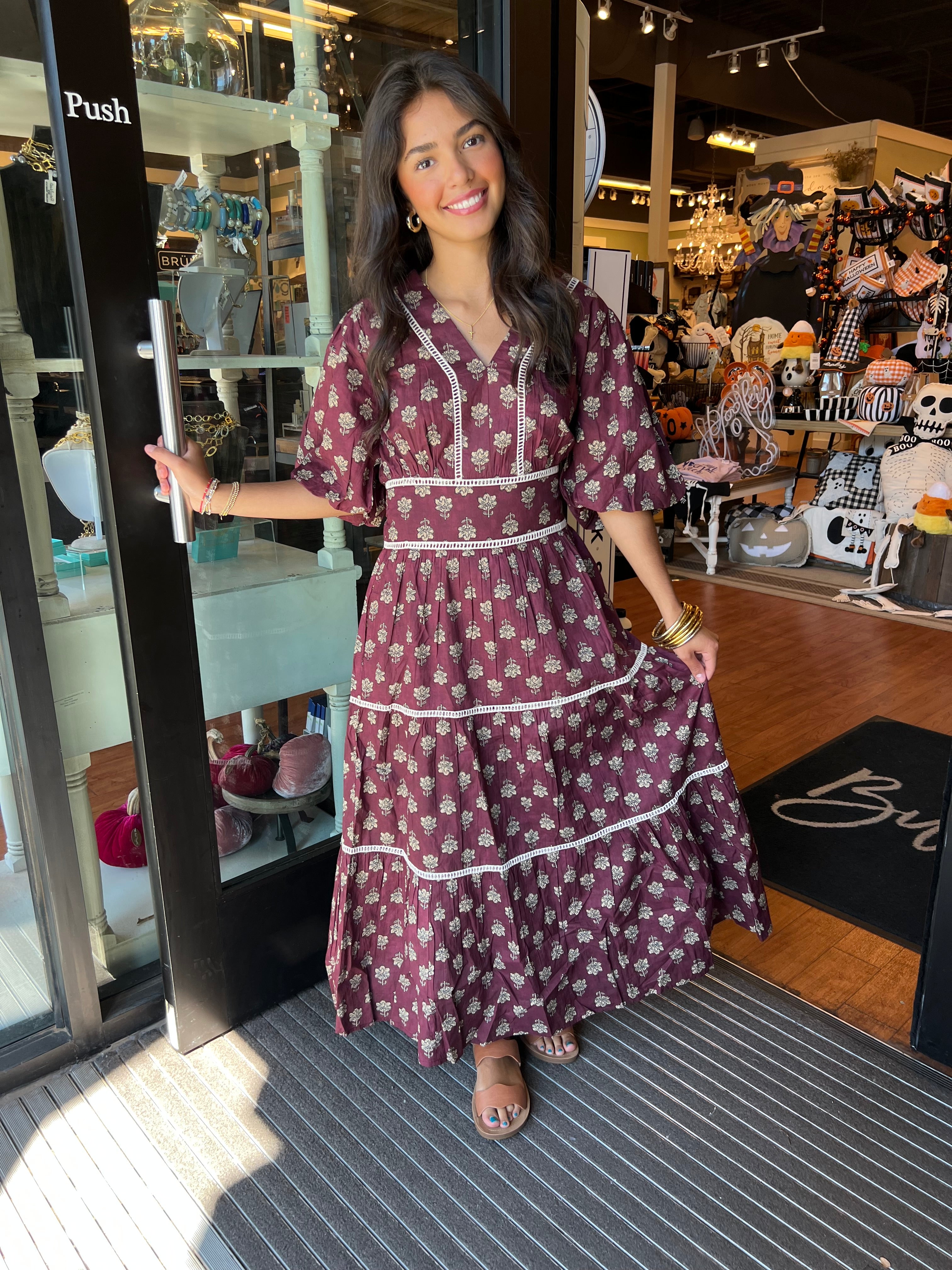 Blooming Into Autumn Dress