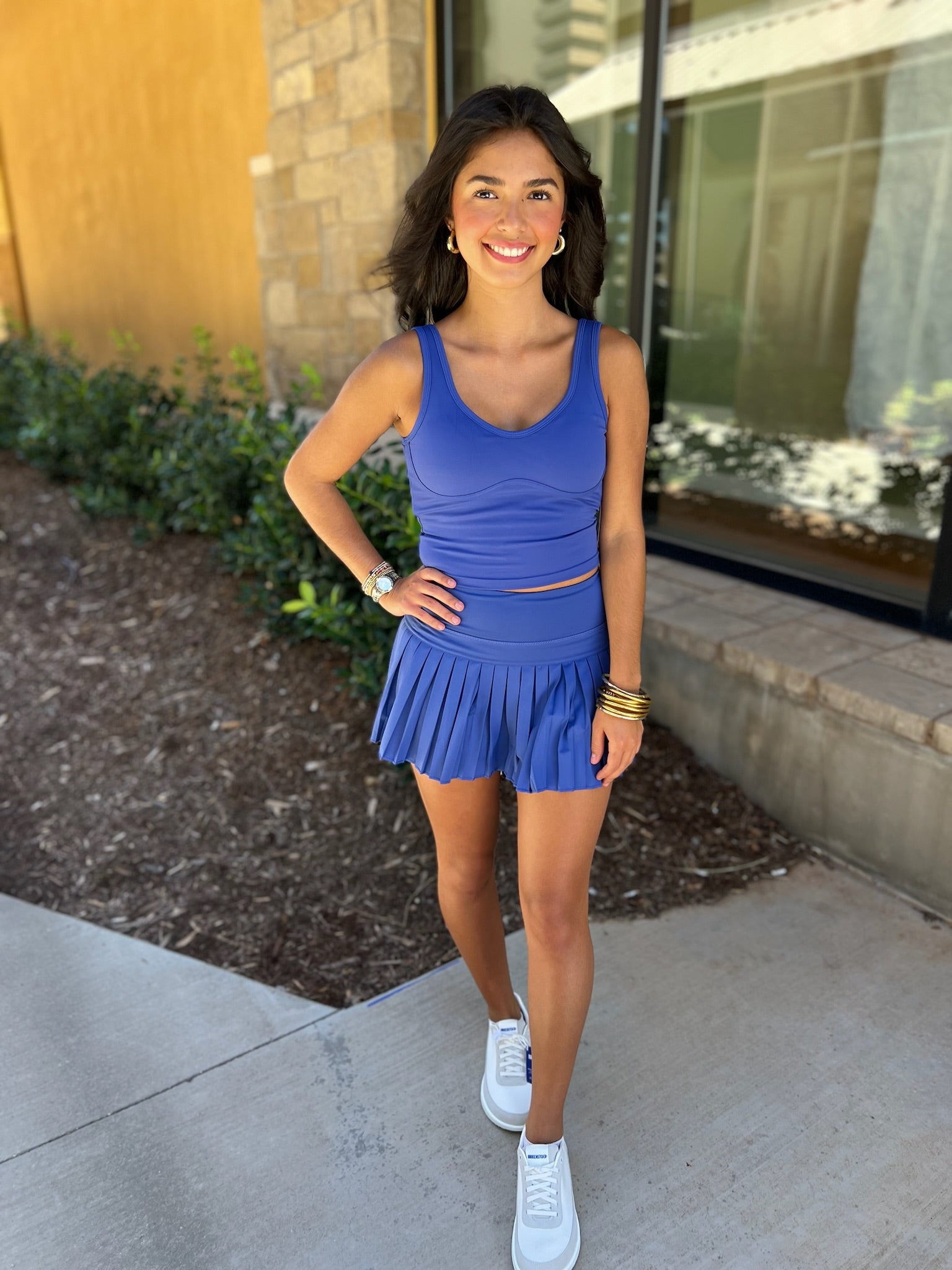 Gold Hinge Lined Mid-Length Bra Top