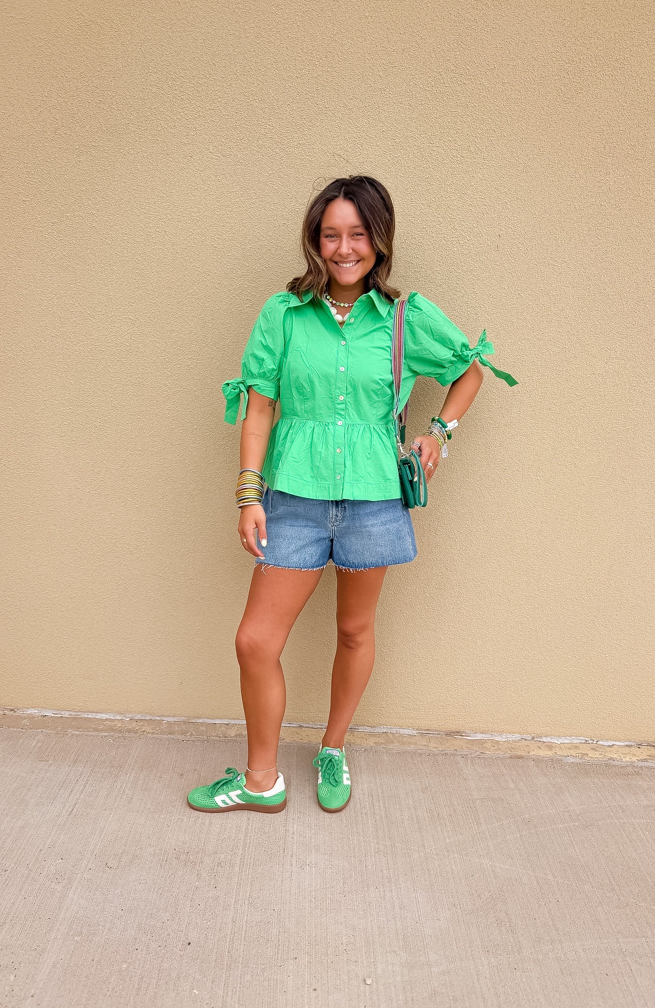 Cinched Pleated Waist Top
