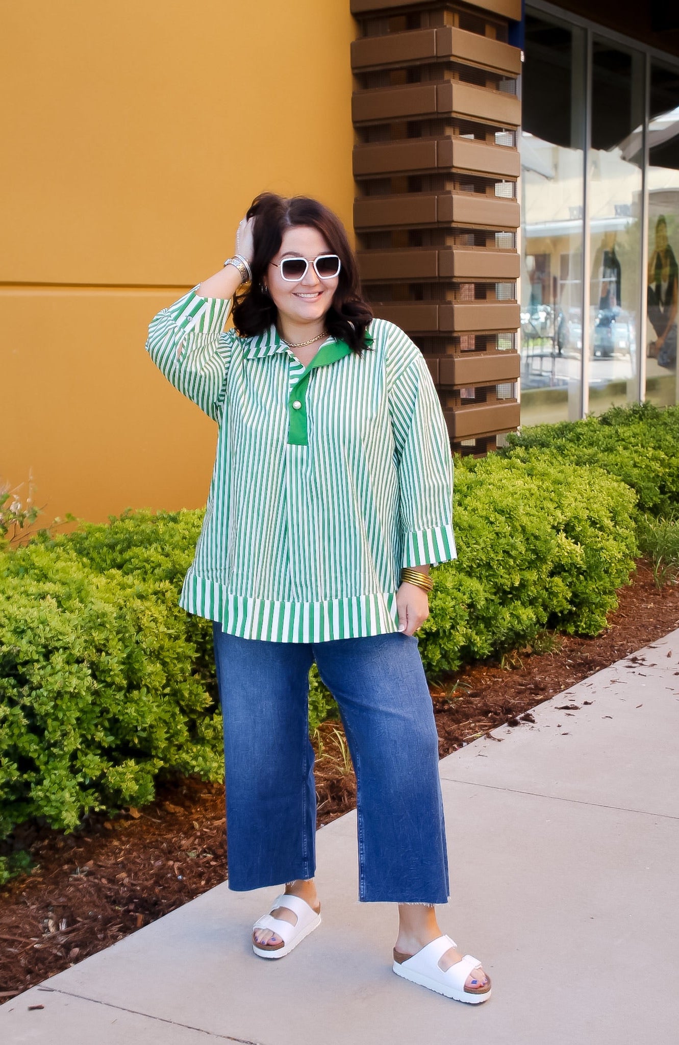 Stand Collar Long Sleeve Top