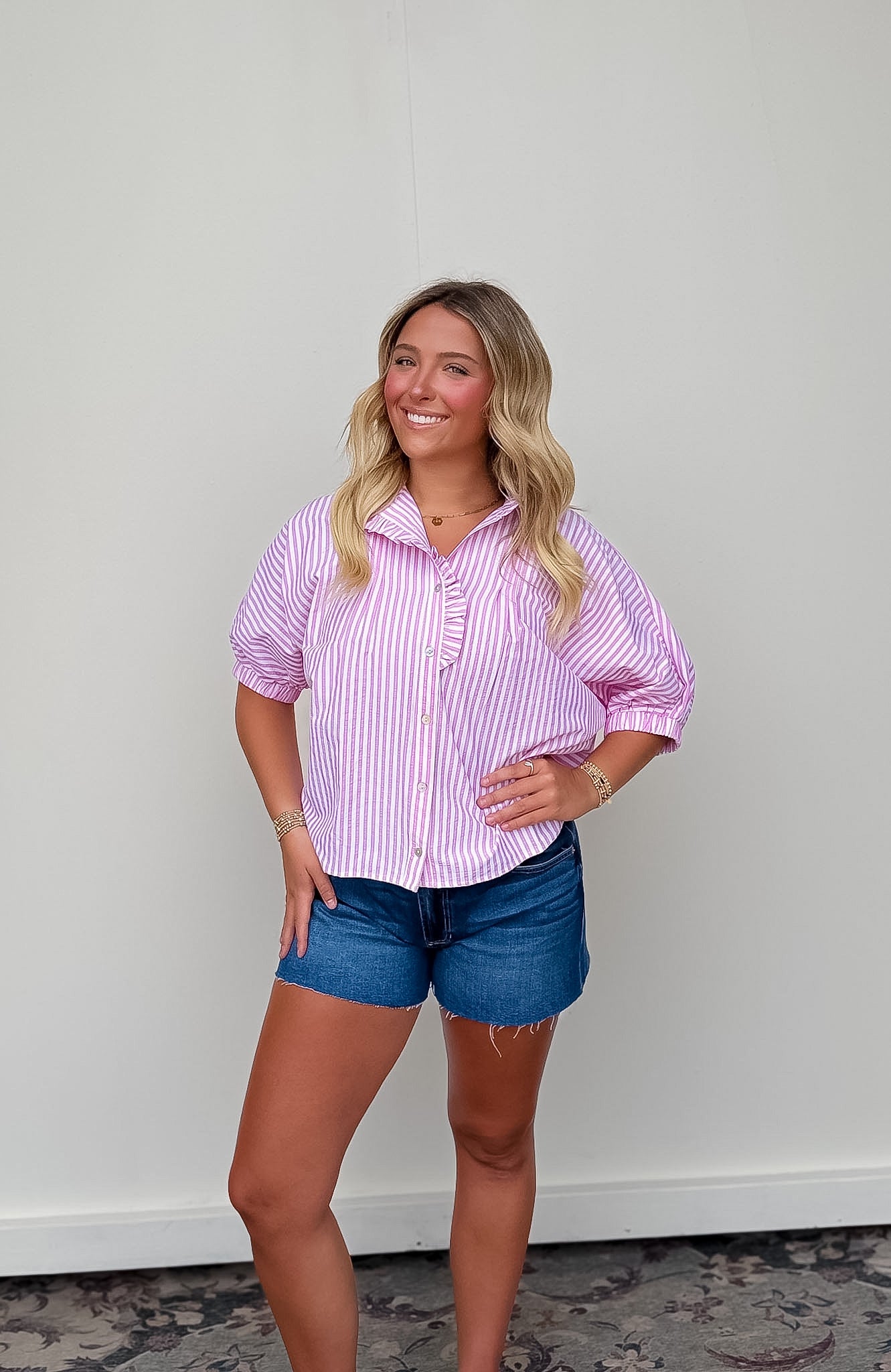 Puff Sleeve Basic Blouse – Bucketheads