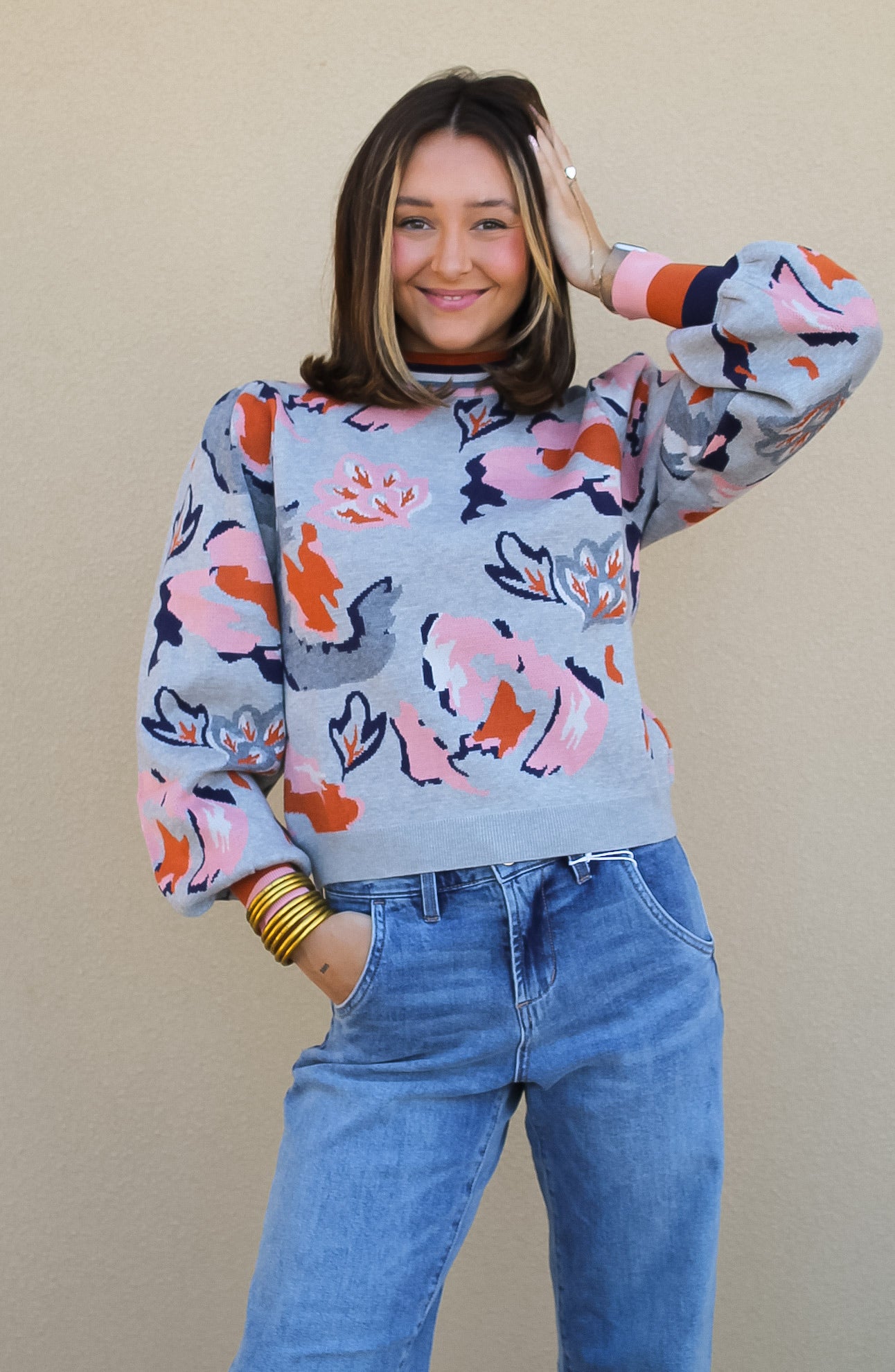 Blush & Citrus Sweater
