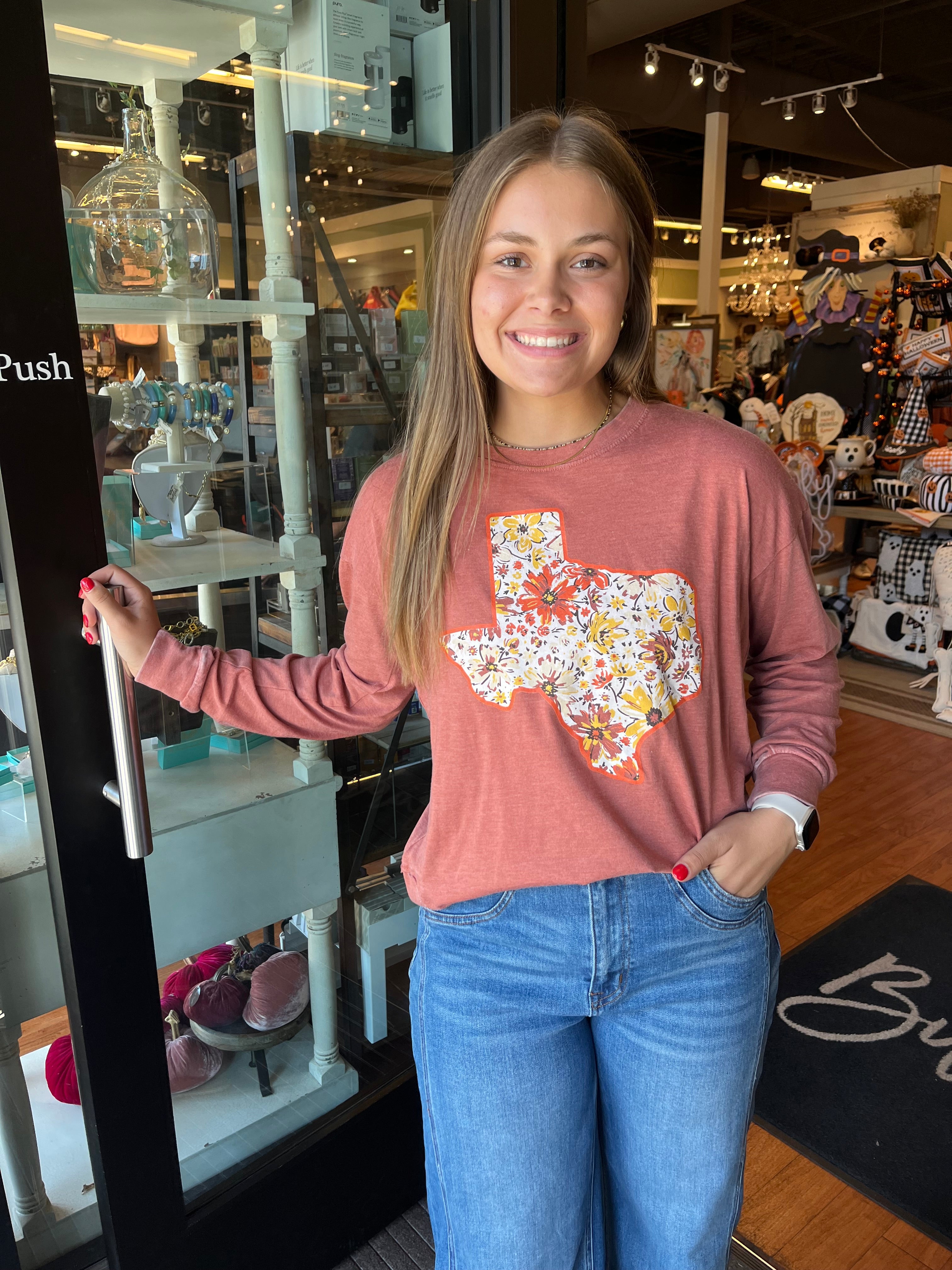 Autumn Floral Long Sleeve T-Shirt