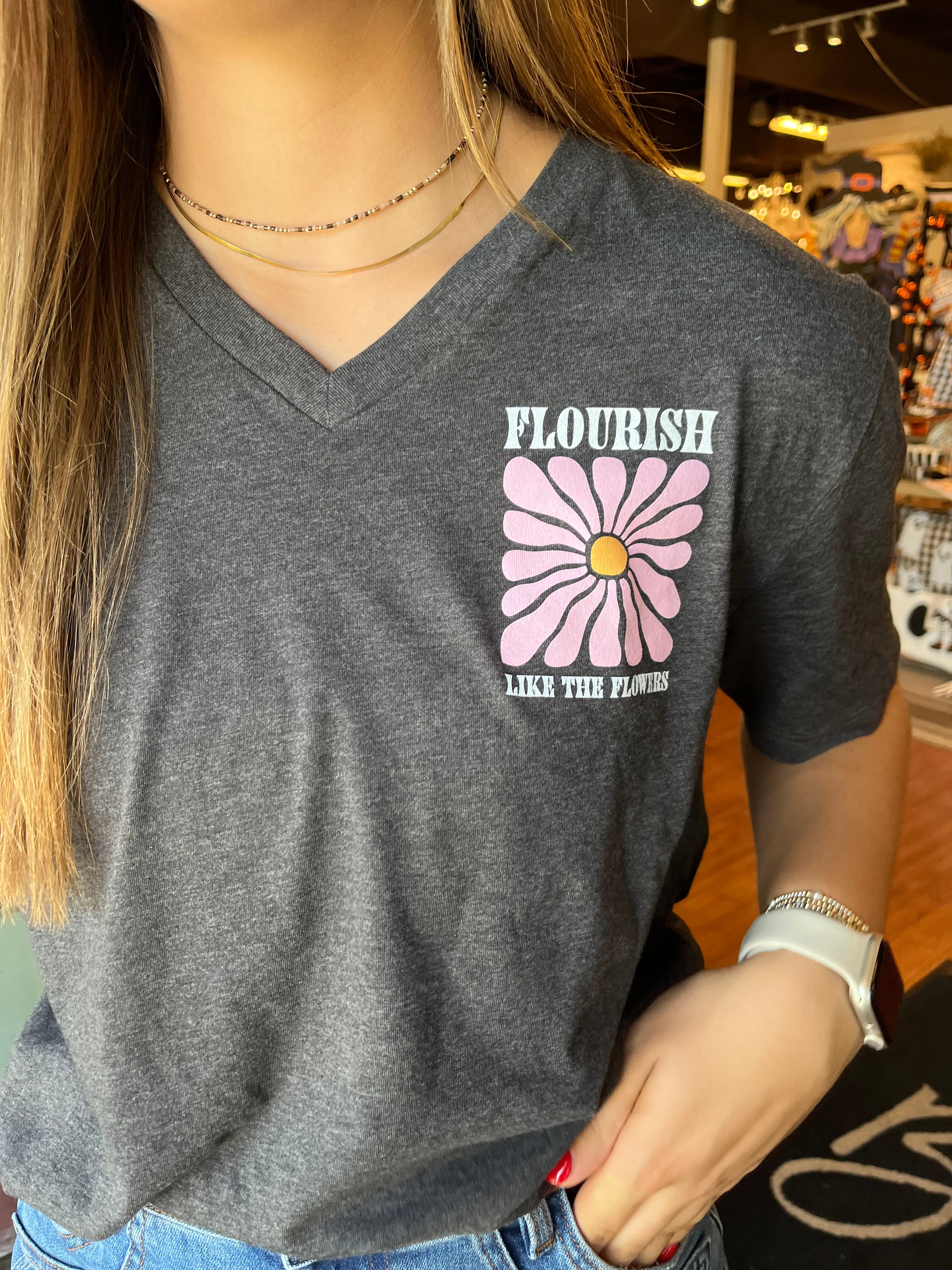 Flourish Like the Flowers Tee