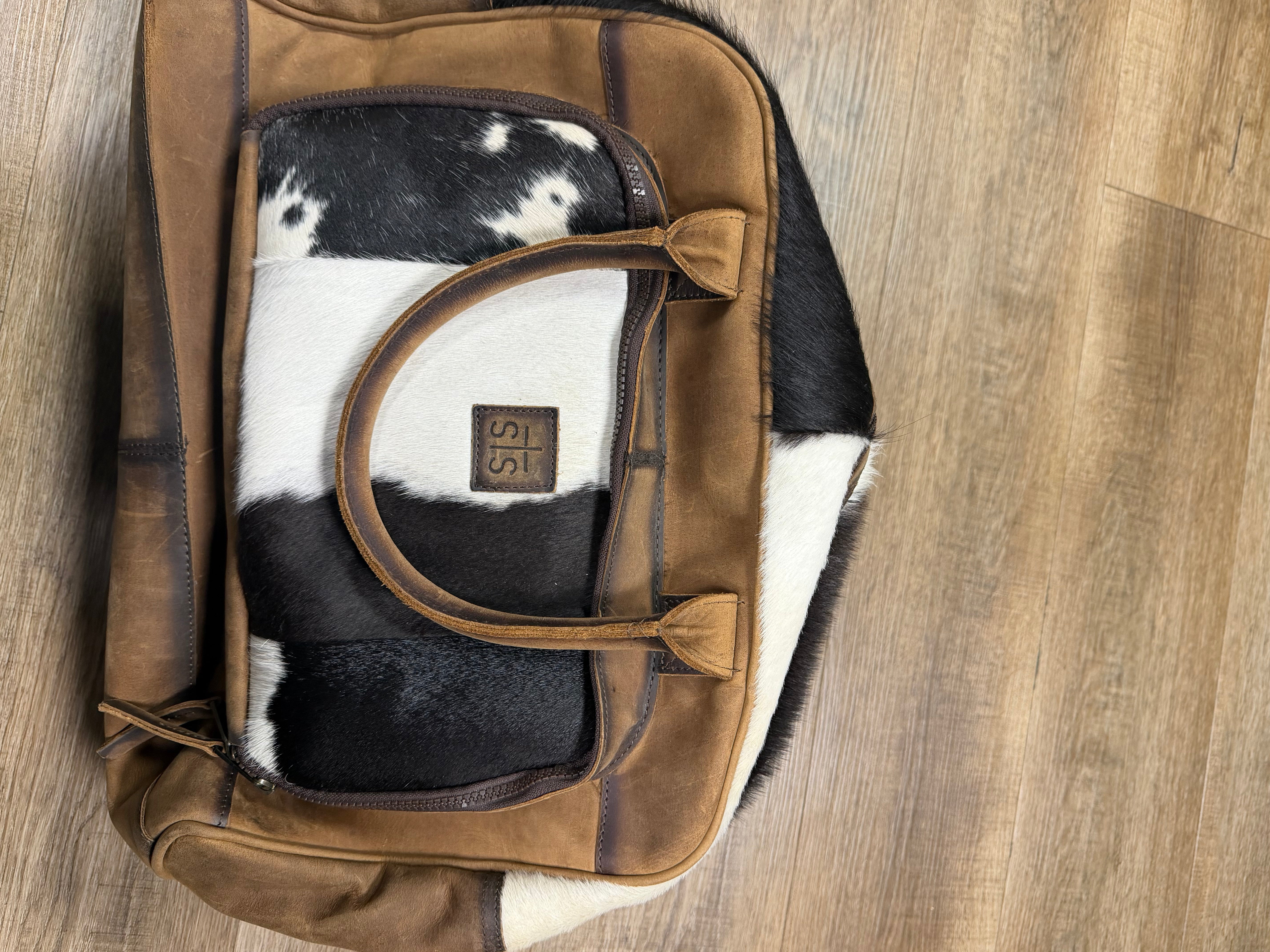 COWHIDE CARRY ON