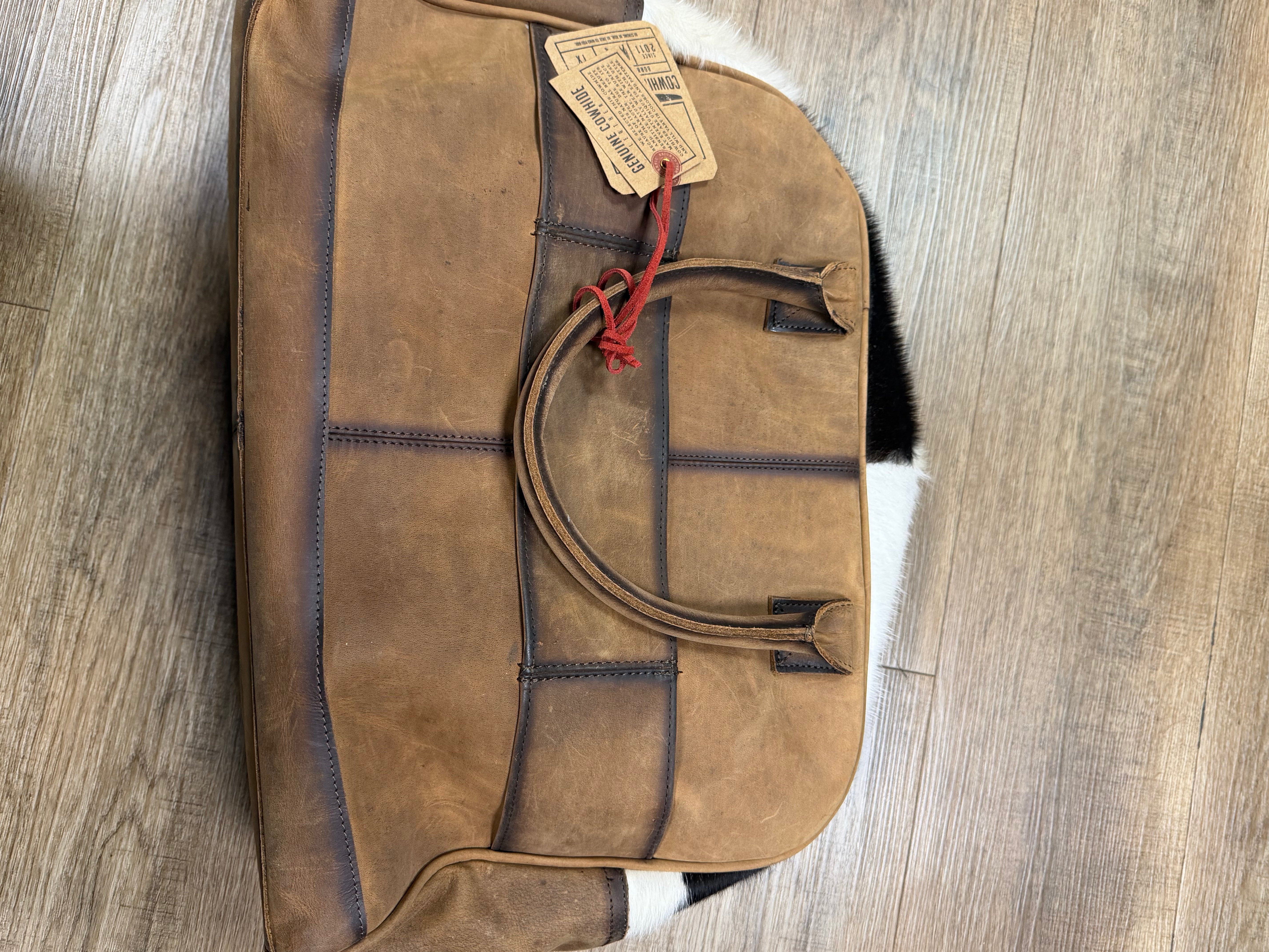 COWHIDE CARRY ON