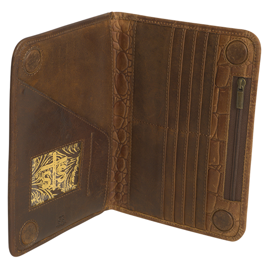 catalina croc magnetic wallet