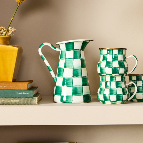 emerald check medium practical pitcher
