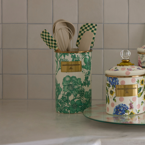 emerald english garden utensil holder