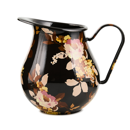 wild rose brown pitcher