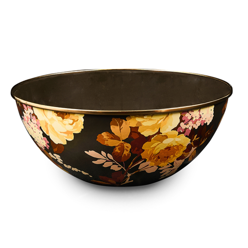 wild rose brown large everyday bowl