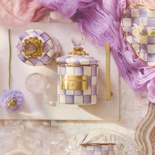 violet check demi canister