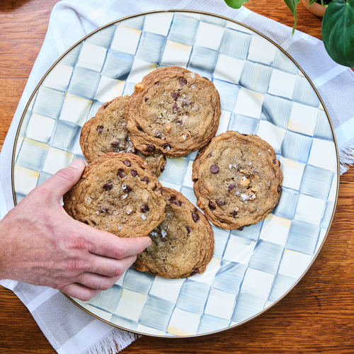 sterling check serving platter