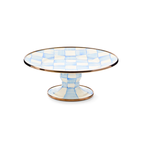 sky check mini pedestal platter