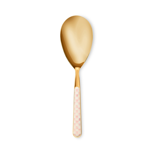 rosy check bistro serving spoon