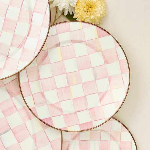 rosy check dinner plate