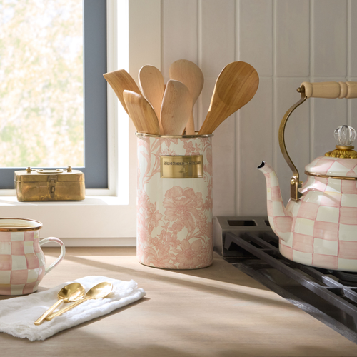 rosy english garden utensil holder